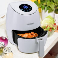 Friteuza cu aer cald albă 9 în 1 cu afișaj tactil 1485 W 3,6 l JR03