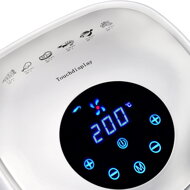 Friteuza cu aer cald albă 9 în 1 cu afișaj tactil 1485 W 3,6 l JR03