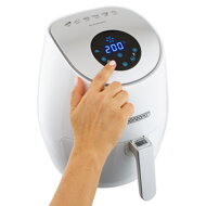 Friteuza cu aer cald albă 9 în 1 cu afișaj tactil 1485 W 3,6 l JR03