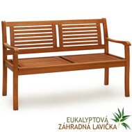 Bancă de grădină MANUELA, 120x60x90cm, natur maro  