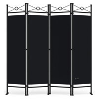 Paravan LUCCA, 163x180cm, negru