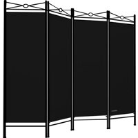 Paravan LUCCA, 163x180cm, negru
