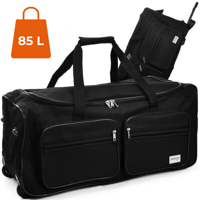 Geantă de voiaj cu roți ROLL 85L, negru  