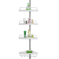 Raft telescopic pentru duș DELMO, 92-306 cm, alb
