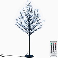 Copac luminos CIREȘ pentru interior și exterior, 180cm, albastru
