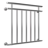 Balustradă franceză pentru fereastră ZOE, 100x90cm, argintiu