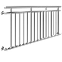 Balustradă franceză pentru fereastră ZOE, 225x90cm, argintiu