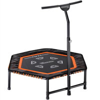 Trambulină de fitness MZFT120 neagră Ø120x35 cm