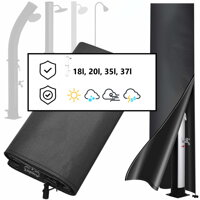 Husă pentru duș solar COVER, 220x70cm, negru