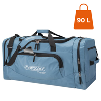 Geantă de umăr pentru călătorie JERGY, 90l, 65x32x33cm, albastră
