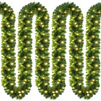 Ghirlandă de Crăciun ANDREA cu iluminare, 5m, verde  