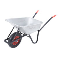 Roabă BARRY zincată, capacitate max. 100l/250kg, argintiu/negru