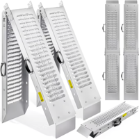 Rampe auto pentru urcare DRIVE, pliabile, set 2 bucăți, max. 400kg, 160cm, argintie