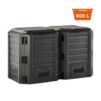 Compostor de grădină - Compogreen 800 l, negru