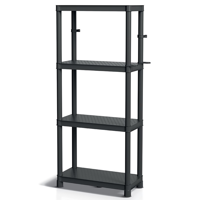 Raft pentru atelier STACKARO SOLID SMALL, 58x28x131,5cm, negru
