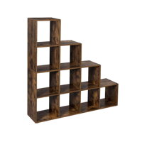 Poliță de depozitare, raft KALLA, 129,5x29x129,5cm, maro  