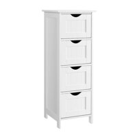 Cabinet de baie cu 4 sertare, 30 x 30 x 82 cm, alb