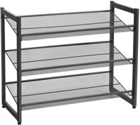 Raft stivuibil pentru încălțăminte IDA, 3 polițe, 74x31x63cm, negru