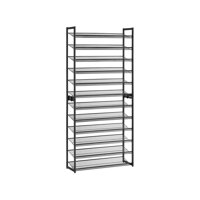 Raft stivuibil pentru încălțăminte IDA, 12 polițe, 92,5x31x223cm, negru