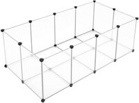 Gard pentru animale mici din plastic transparent BEN, 143x71x47cm, transparent