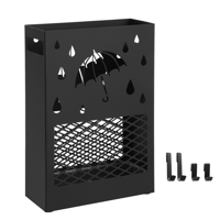 Suport metalic pentru umbrele RAIN, 28x12x41cm, negru