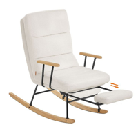 Scaun balansoar ROCKY, 97x67x100cm, crem