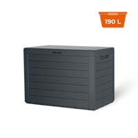 Cutie de depozitare WOODEBOX, 190L, 78x44x55cm, antracit