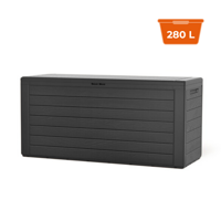 Cutie de depozitare WOODEBOX, 280L, 120x46x57cm, antracit  