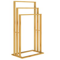 Suport de prosoape de bambus RUBBY, 40x24x82cm, maro  