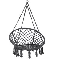 Scaun suspendat BOHO, Ø61cm, antracit  