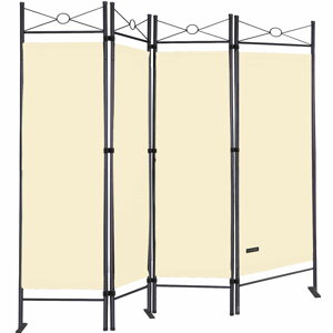Paravan LUCCA, 163x180cm, crem