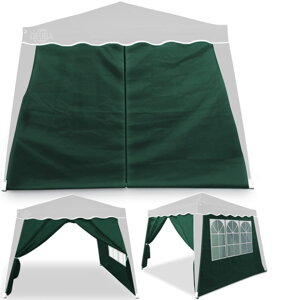 2x perete lateral pentru cort CAPRI - culoarea verde