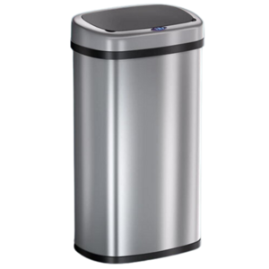 Coș de gunoi cu senzor DEUS, 58 litri, argintie