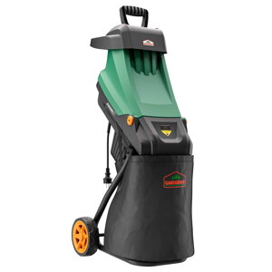 Tocător de crengi pentru grădină VAVRO, 2400W, 50l, negru/verde