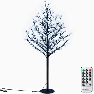 Copac luminos CIREȘ pentru interior și exterior, 180cm, albastru