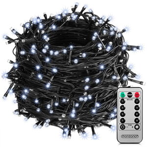 Rețea de lumini LED de Crăciun, alb rece, 40m