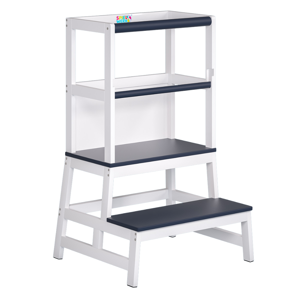 Turn de învățare PLAY din pin, 93x56x49, albă/antracit  