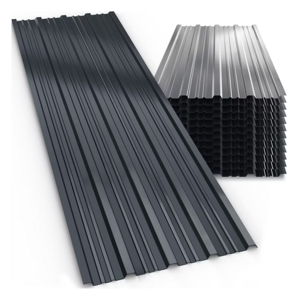 Tablă trapezoidală ARON, set 12 bucăți, antracit, 129×46 cm