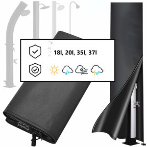 Husă pentru duș solar COVER, 220x70cm, negru