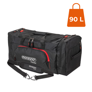 Geantă de umăr pentru călătorie JERGY, 90l, 65x32x33cm, neagră