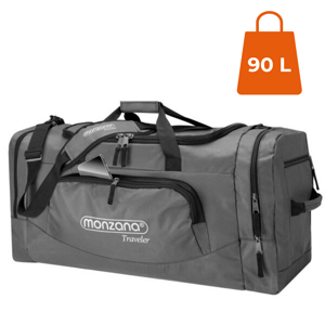 Geantă de umăr pentru călătorie JERGY, 90l, 65x32x33cm, gri