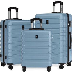 Set de valize rigide NEW YORK, 3 piese, ABS, albastru deschis