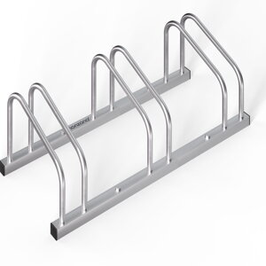 Suport pentru 3 biciclete BIKE, 71x32x27cm, argintiu