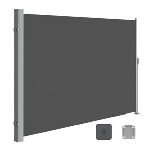 Marchiză laterală HORIZON pentru terasă, 200x350cm, gri