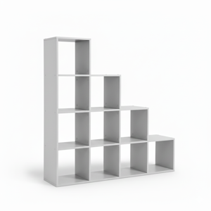 Poliță de depozitare, raft KALLA, 129,5x29x129,5cm, alb