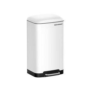 Coș de gunoi cu închidere lentă SLOW, 30L, alb
