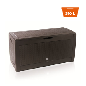 Cutie de depozitare RATO, 310L, 119x48x60cm, maro