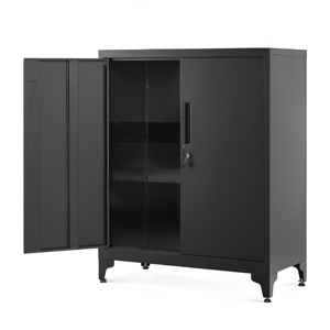 Dulap metalic multifuncțional RAVEN, 40x80x90 cm, negru