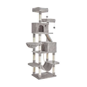 Copac pentru pisici PANTHER, 60x50x206cm, gri