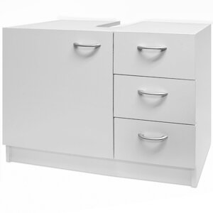 Dulap sub chiuvetă cu 3 sertare SILKE, 63x30x54cm, alb
